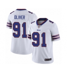 Men's Buffalo Bills #91 Ed Oliver White Vapor Untouchable Limited Player Football Jersey
