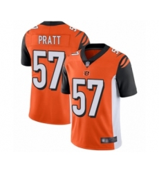 Youth Cincinnati Bengals #57 Germaine Pratt Orange Alternate Vapor Untouchable Limited Player Football Jersey