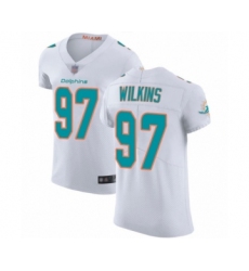 Men's Miami Dolphins #97 Christian Wilkins White Vapor Untouchable Elite Player Football Jersey