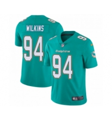 Men's Nike Miami Dolphins #94 Christian Wilkins limited Green Limited Vapor Untouchable Jersey