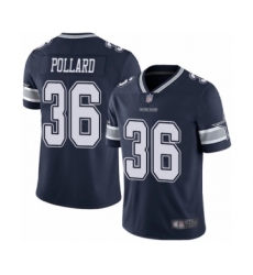 Men's Dallas Cowboys #36 Tony Pollard Navy Blue Team Color Vapor Untouchable Limited Player Football Jersey