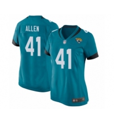 Women's Jacksonville Jaguars #41 Josh Allen Game White Football Jersey