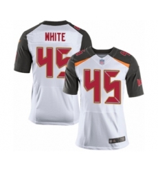 Men's Tampa Bay Buccaneers #45 Devin White Elite White Football Jersey