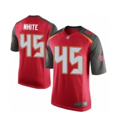 Men's Tampa Bay Buccaneers #45 Devin White Game Red Team Color Football Jersey
