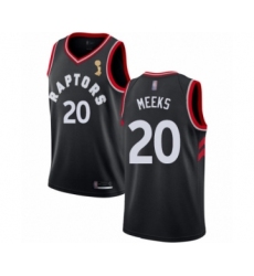 Youth Toronto Raptors #20 Jodie Meeks Swingman Black 2019 Basketball Finals Champions Jersey Statement Edition