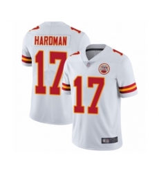 Youth Kansas City Chiefs #17 Mecole Hardman White Vapor Untouchable Limited Player Football Jersey