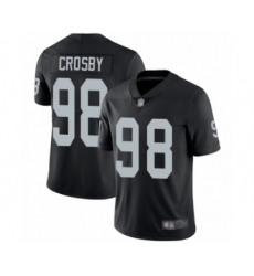 Youth Oakland Raiders #98 Maxx Crosby Black Team Color Vapor Untouchable Elite Player Football Jersey