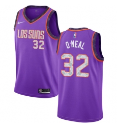 Women's Nike Phoenix Suns #32 Shaquille O'Neal Swingman Purple NBA Jersey - 2018 19 City Edition