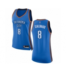 Women's Oklahoma City Thunder #8 Danilo Gallinari Swingman Royal Blue Basketball Jersey - Icon Edition