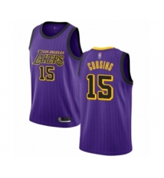 Women's Los Angeles Lakers #15 DeMarcus Cousins Swingman Purple Basketball Jersey - City Edition