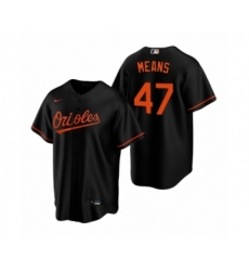 Women's Baltimore Orioles #22 John Means Nike Black Replica Alternate Jersey