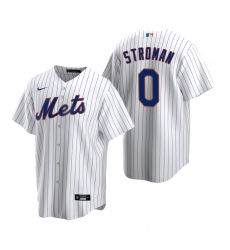 Men's Nike New York Mets #0 Marcus Stroman White 2020 Home Stitched Baseball Jersey