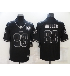 Men's Oakland Raiders #83 Darren Waller Black 60th Anniversary Vapor Untouchable Limited Jersey