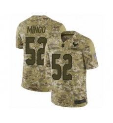 Men's Houston Texans #52 Barkevious Mingo Limited Camo 2018 Salute to Service Football Jersey