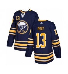 Youth Buffalo Sabres #13 Jimmy Vesey Authentic Navy Blue Home Hockey Jersey