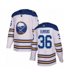 Men's Buffalo Sabres #36 Andrew Hammond Authentic White 2018 Winter Classic Hockey Jersey