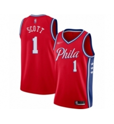 Youth Philadelphia 76ers #1 Mike Scott Swingman Red Finished Basketball Jersey - Statement Edition