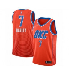 Youth Oklahoma City Thunder #7 Darius Bazley Swingman Orange Finished Basketball Jersey - Statement Edition