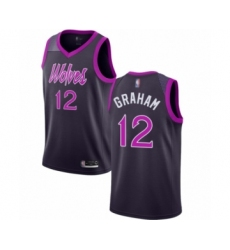 Men's Minnesota Timberwolves #12 Treveon Graham Authentic Purple Basketball Jersey - City Edition