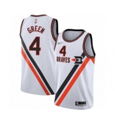 Men's Los Angeles Clippers #4 JaMychal Green Swingman White Hardwood Classics Finished Basketball Jersey