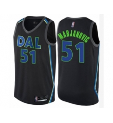 Youth Dallas Mavericks #51 Boban Marjanovic Swingman Black Basketball Jersey - City Edition