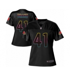Women's Arizona Cardinals #41 Kenyan Drake Game Black Fashion Football Jersey