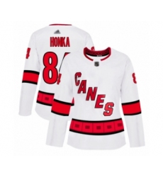 Women's Carolina Hurricanes #89 Domenick Fensore Authentic Green Salute to Service Hockey Jersey