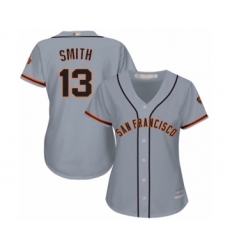 Women's San Francisco Giants #13 Will Smith Authentic Grey Road Cool Base Baseball Jersey