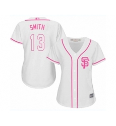 Women's San Francisco Giants #13 Will Smith Authentic White Fashion Cool Base Baseball Jersey
