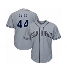 Women's San Diego Padres #44 Pedro Avila Authentic Grey Road Cool Base Baseball Player Jersey