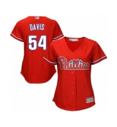 Women's Philadelphia Phillies #58 Seranthony Dominguez Authentic White Red Strip Home Cool Base Baseball Player Jersey