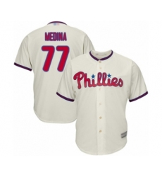 Youth Philadelphia Phillies #77 Adonis Medina Authentic Cream Alternate Cool Base Baseball Player Jersey