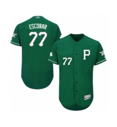 Men's Pittsburgh Pirates #77 Luis Escobar Green Celtic Flexbase Authentic Collection Baseball Player Jersey