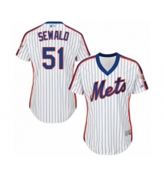 Women's New York Mets #55 Corey Oswalt Authentic Royal Blue Alternate Home Cool Base Baseball Player Jersey