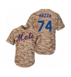 Men's New York Mets #74 Chris Mazza Authentic Camo Alternate Cool Base Baseball Player Jersey