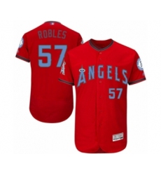 Men's Los Angeles Angels of Anaheim #63 Jose Rodriguez Red Alternate Flex Base Authentic Collection Baseball Player Jersey