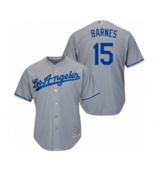 Youth Los Angeles Dodgers #15 Austin Barnes Authentic Grey Road Cool Base Baseball Player Jersey