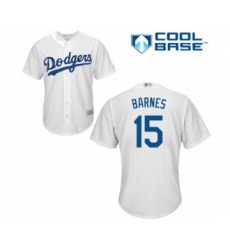 Youth Los Angeles Dodgers #15 Austin Barnes Authentic White Home Cool Base Baseball Player Jersey