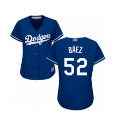 Women's Los Angeles Dodgers #52 Pedro Baez Authentic Royal Blue Alternate Cool Base Baseball Player Jersey