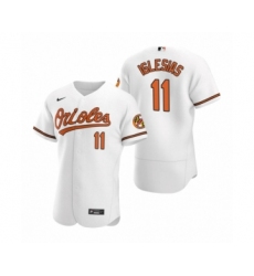 Men's Baltimore Orioles #11 Jose Iglesias Nike White Authentic 2020 Home Jersey