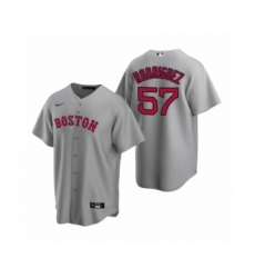 Men's Boston Red Sox #57 Eduardo Rodriguez Nike Gray Replica Road Jersey