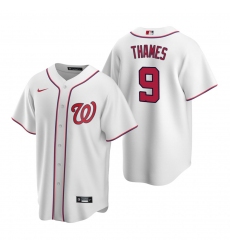 Men's Nike Washington Nationals #9 Eric Thames White Home Stitched Baseball Jersey