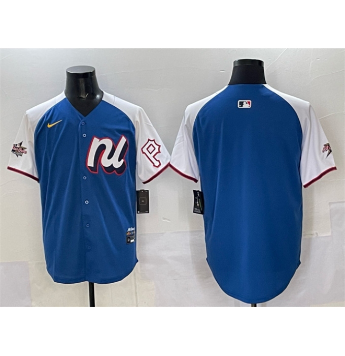 Men's National League Pittsburgh Pirates Blank Blue Alternate 2025 All-Star Edition Limited Stitched Baseball Jersey