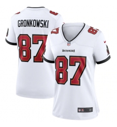 Women's Tampa Bay Buccaneers #87 Rob Gronkowski Nike White Game Jersey.webp
