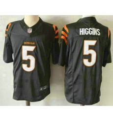 Men's Cincinnati Bengals #5 Tee Higgins Limited Black FUSE Vapor Jersey