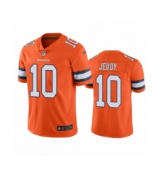 Denver Broncos #10 Jerry Jeudy Color Rush Limited Orange Jersey