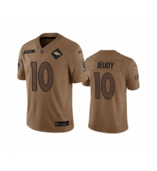 Men's Nike Denver Broncos #10 Jerry Jeudy 2023 Brown Salute To Service Limited Football Stitched Jersey