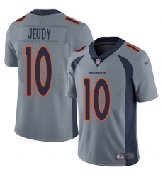 Youth Denver Broncos #10 Jerry Jeudy Gray Stitched Limited Inverted Legend Jersey Youth Denver Broncos #10 Jerry Jeudy Gray Stitched Limited Inverted Legend Jersey