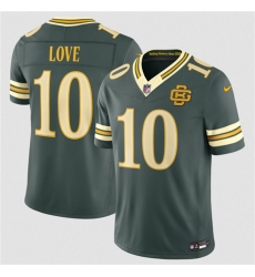 Youth Green Bay Packers #10 Jordan Love Dark Green 2026 Rivalries Collection Limited Football Stitched Jersey