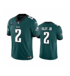 Men's Nike Philadelphia Eagles #2 Darius Slay JR Green 2023 F.U.S.E. 2-Star C Vapor Untouchable Limited Football Stitched Jersey